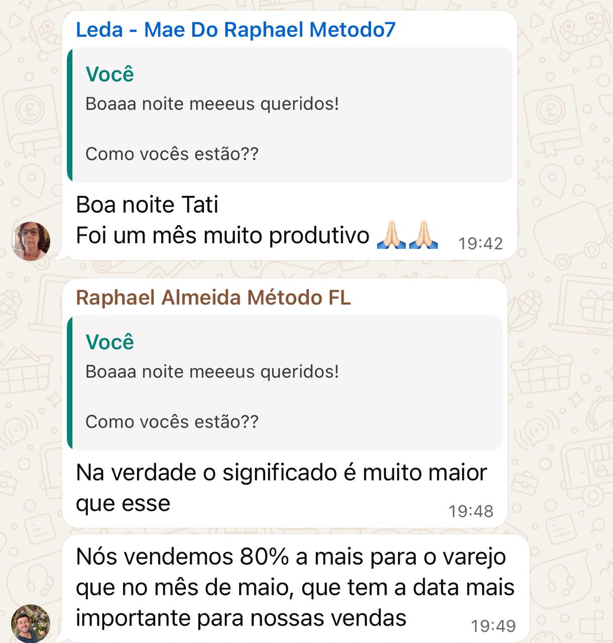 Depoimento da Floricultura Bender no WhatsApp